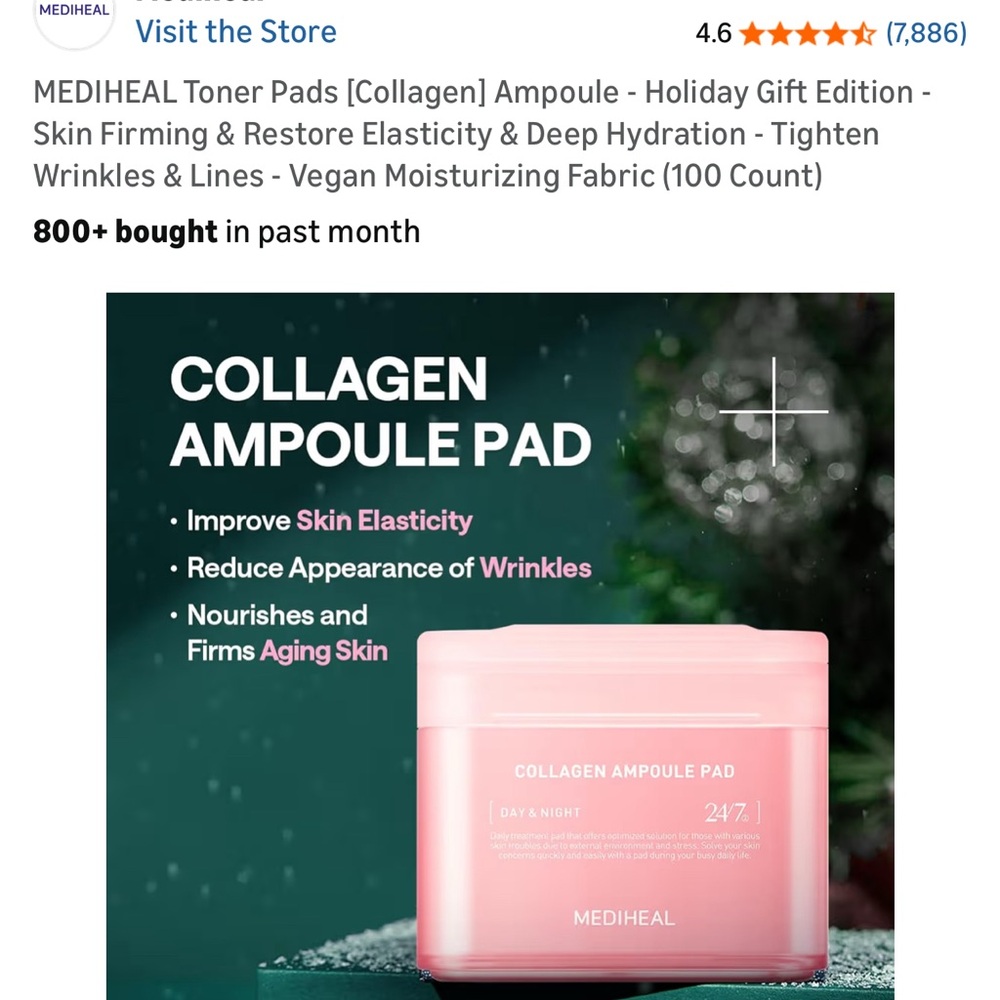 Collagen Ampoule Pad - NWOT